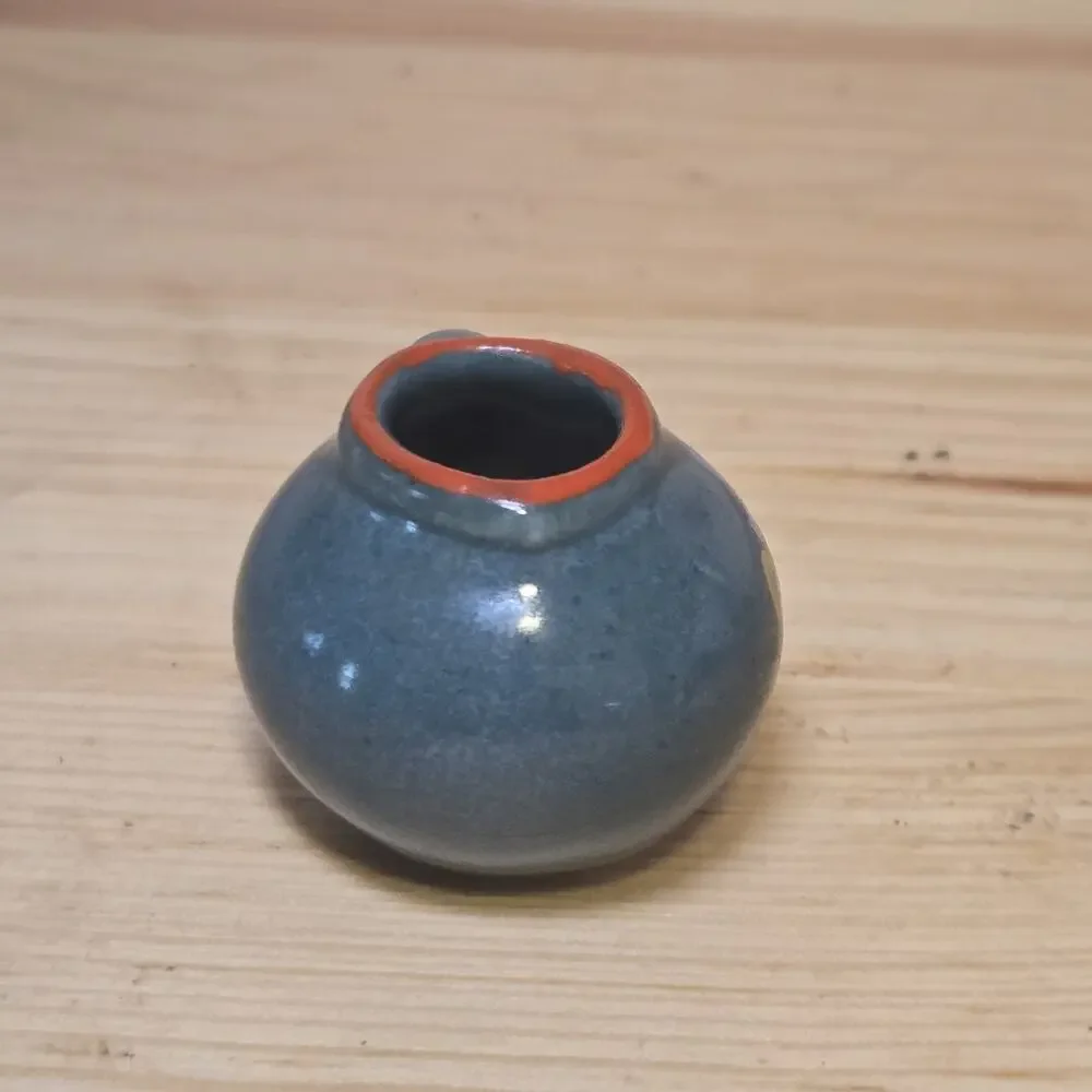 Vintage Miniature Dollhouse Clay‎ Hand Painted West Germany Pot Pitcher Vase